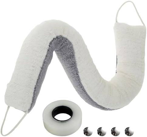 Soundproof Door Draft Blocker Soft Breeze Stopper Gray