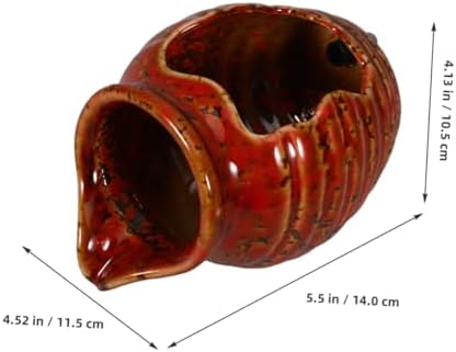 BIUDECO Water Jar Indoor Waterfall Fountain Ceramic Fish Tank Decor