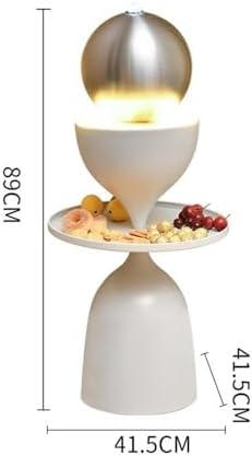 Yellow Industrial Water Fountain with Lighted Humidifier for Indoor and Outdoor Decor