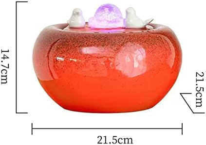 ZZHOPE Desktop Fountain with LED Lights and Rolling Balls