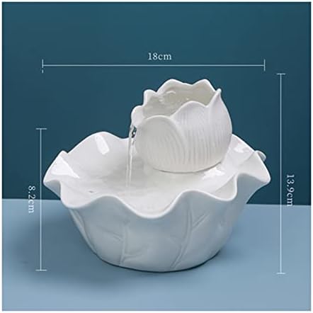 Lotus Leaf Tabletop Fountain Ceramic Indoor Water Feature