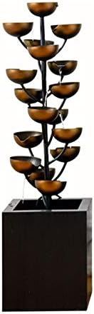 HDXWIFD Tabletop Fountain Luxury Retro Wrought Iron Indoor Fountain 374 H Desktop Fountain