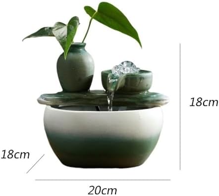 Blue Tabletop Fountain for Home and Office Use