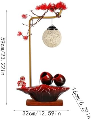 Chinese Style Ceramic Tabletop Fountain for Home Decor