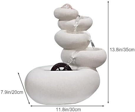 Waterfall Fountain Indoor Ceramic Ornament for Home Office