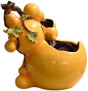 Light Yellow Tabletop Fountain Gourd Decorative Ornament