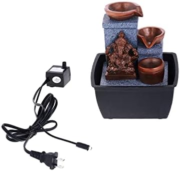 Ganesha Statue Fountain Indoor 3-Tier Decor