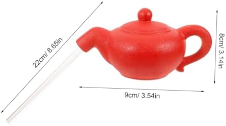 Floating Teapot Fountain Decor for Tabletop with LED Light