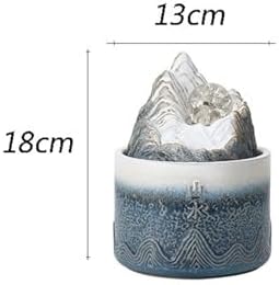 Blue Ceramic Tabletop Fountain for Office Home