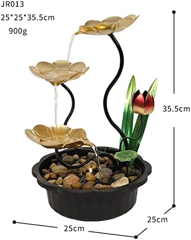 MWNAGO Tabletop Fountain with LED Light