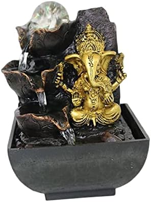 Ganesha Statue Tabletop Fountain for Home Decor