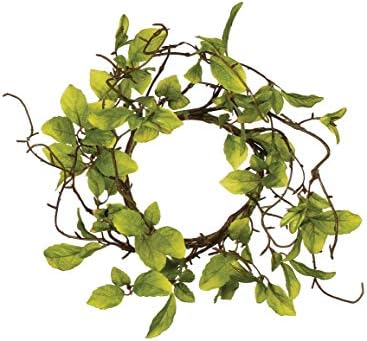 Sullivans Candle Ring Wreath with Leaves and Twigs