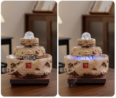 Calm Circulating Water Fountain for Home Office Desk Decor
