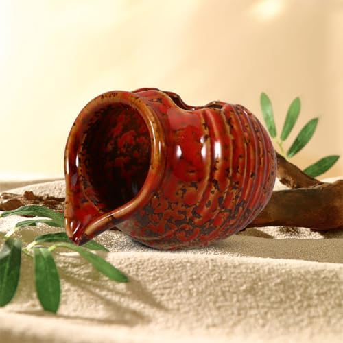 MAGICLULU Ceramic Jar Water Fountain Indoor Outdoor Tabletop Decor