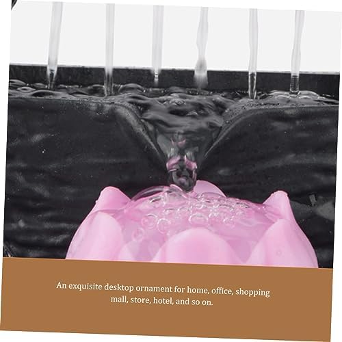 Running Water Ornaments LED Lighted Water Fountain Desk Decor