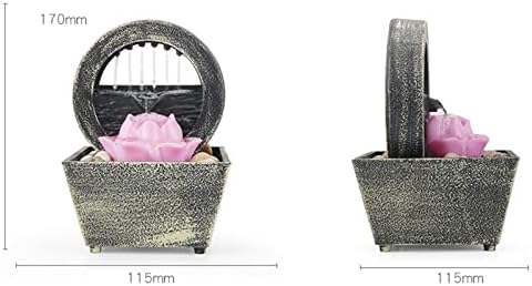 SENBAILU Tabletop Fountain Indoor Zen Waterfall Decor