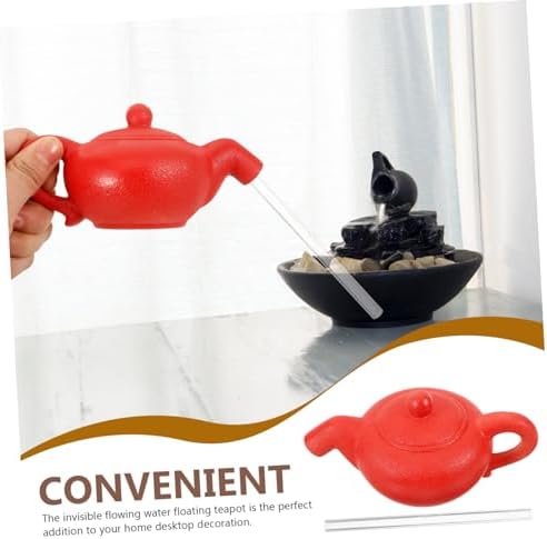 Toyvian Floating Teapot Fountain for Home and Office Desk Decoration