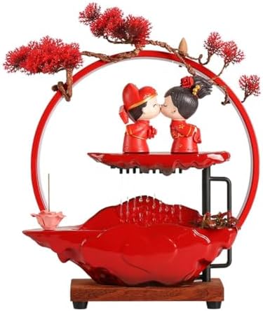 Ceramic Tabletop Fountain for Feng Shui and Home Decor