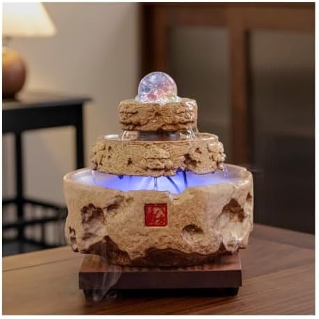 Calm Circulating Water Fountain for Home Office Desk Decor