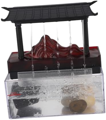 GOWENIC Tabletop Water Fountain with Light