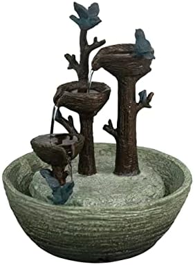 Hi-Line Gift Ltd Birds Playing Fountain Indoor Tabletop Decor