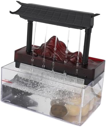 GOWENIC Tabletop Water Fountain with Light