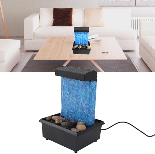USB Powered Tabletop Waterfall Fountain with LED Lights