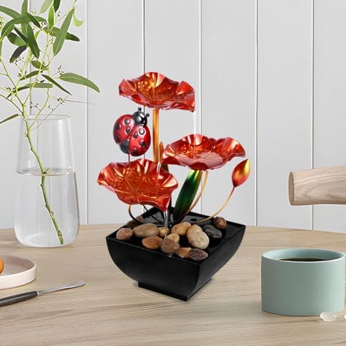 Indoor Relaxation Desktop Fountain with Waterfall Sound