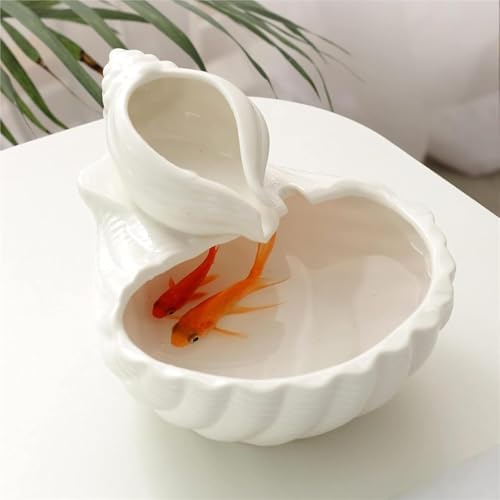 Pink Indoor Ceramic Tabletop Fountain