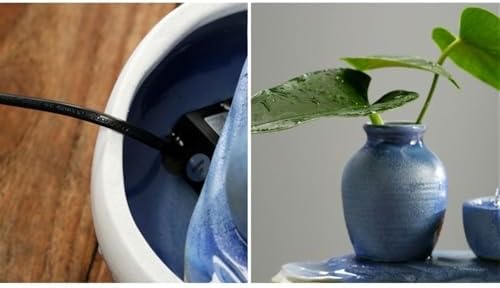 Blue Tabletop Fountain for Home and Office Use