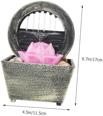 1set LED Desktop Fountain Indoor Water Decor Unique Shape Bright Lighting