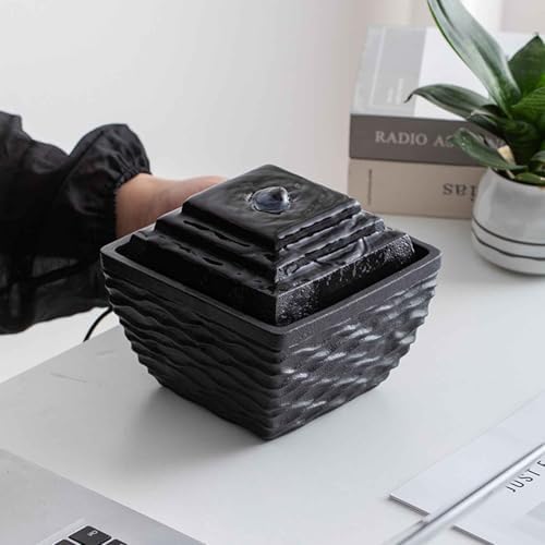 Tabletop Water Fountain with USB Power and Zen Design