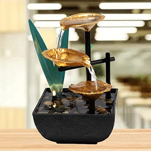 Stylish 3-Tier Indoor Waterfall Fountain with LED Light