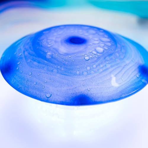 XBrand 8-Inch Tabletop Mist Fountain with 12 Color-Changing LED Lights and Inline Control