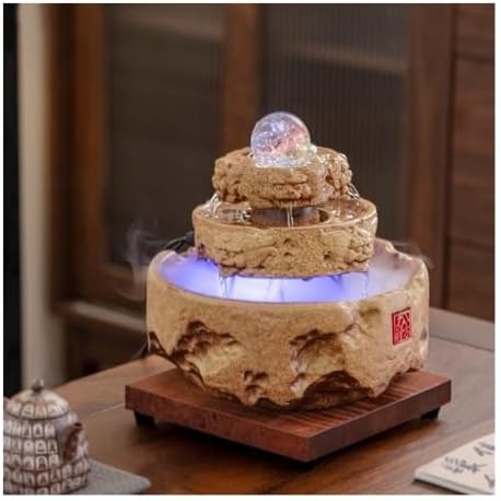 Calm Circulating Water Fountain for Home Office Desk Decor