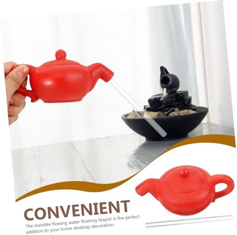 1Set Invisible Floating Teapot Fountain Decor for Home Office Restaurant