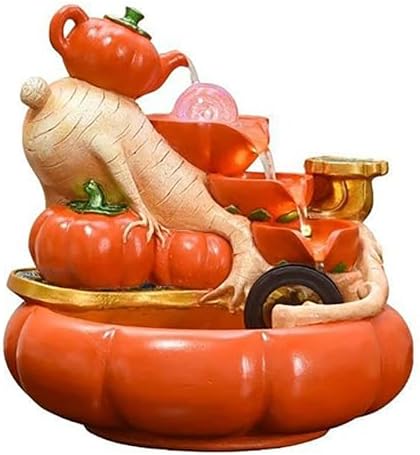 Vegetable Themed Tabletop Water Fountain with LED Light