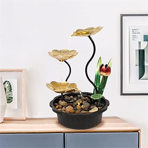 MWNAGO Tabletop Fountain with LED Light