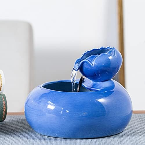 BONAD Tabletop Waterfall Ceramic Fountain for Home Decor