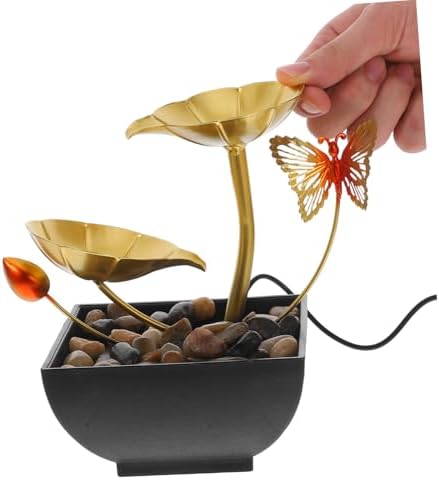 Indoor Waterfall Fountain with Leaf Design for Air Humidification