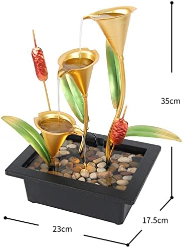 Iron Art Flowing Water Fountain Modern Minimalist Decor