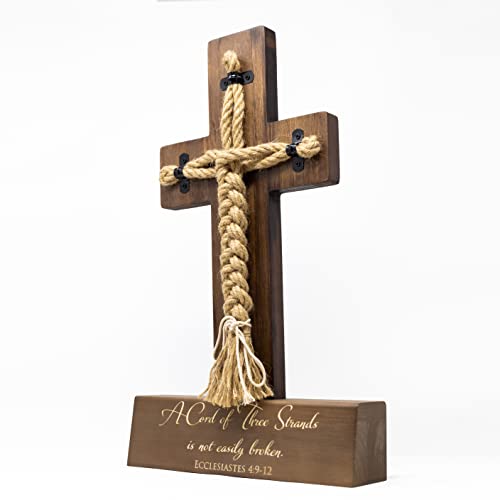 Wedding Unity Cross with Three Strands