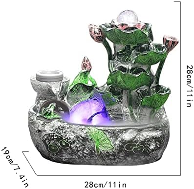 Rocky Falls Indoor Tabletop Water Fountain for Home or Office