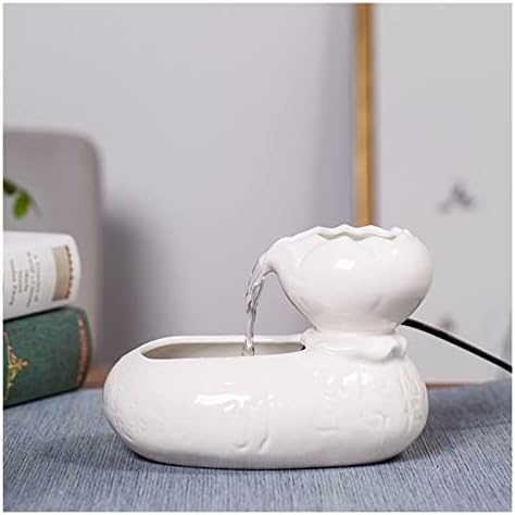 Mini Ceramic Waterfall Indoor Fountain for Home Office Desk
