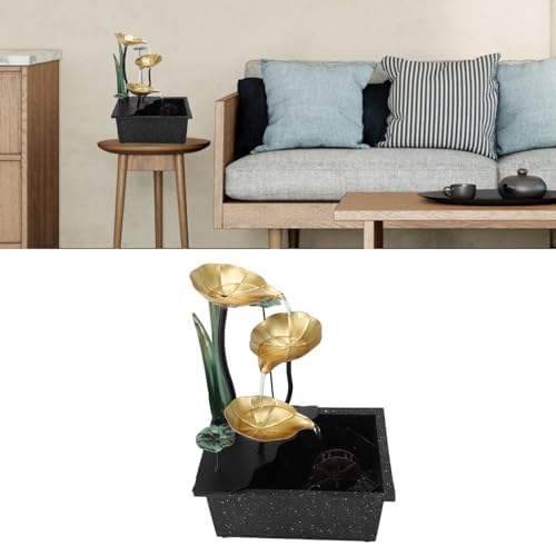USB Tabletop Fountain with LED Light and Silent Pump