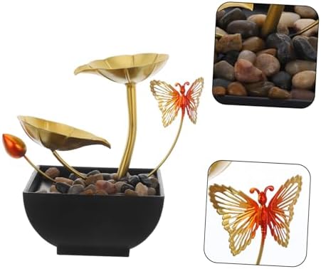 Indoor Waterfall Fountain with Leaf Design for Air Humidification