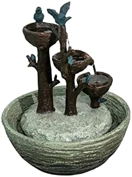 Hi-Line Gift Ltd Birds Playing Fountain Indoor Tabletop Decor