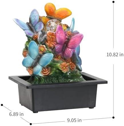 TiCin USB Tabletop Fountain with Butterfly Design