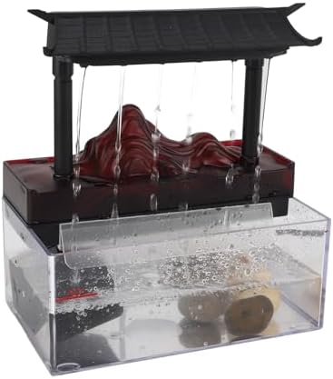 GOWENIC Tabletop Water Fountain with Light