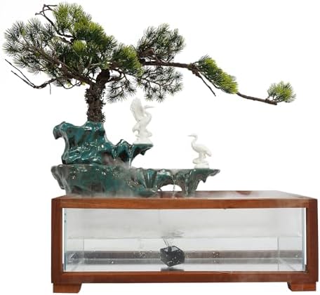 Semokia Tabletop Water Fountain with LED Light and Atomizer